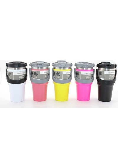 900 Ml Taşıma Kulplu Paslanmaz Çelik Termos Mug - Vakumlu Isı Yalıtımlı Bardak Alk3137 Çok Renkli