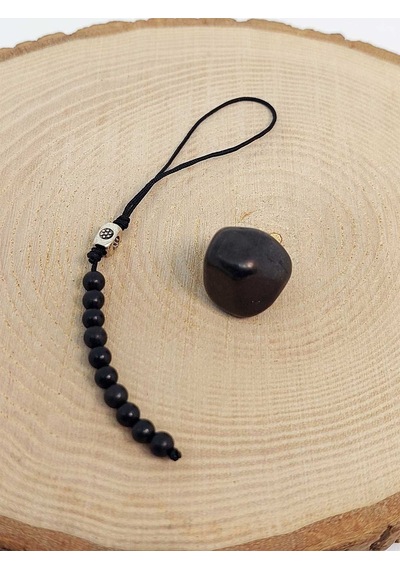 Shungite Taşı Elektromanyetik Frekans Koruyucu Aksesuar & Tamburl Siyah