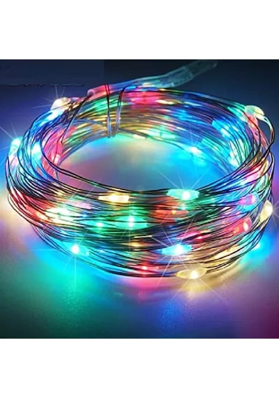 Rgb 5 Metre Renkli Pilli Led Işık Renkli Led Işık Renkli Yılbaşı Ağacı Işığı Rgb Parlak Peri Led Işık Multi Colors Led Light