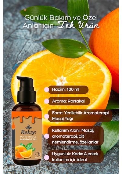 Masaj Yağı - Portakal Aromalı Vücut Aromaterapi 100 Ml - 635846700