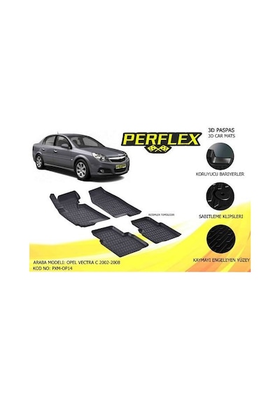 Perflex Pxm-op14 Paspas 3d Havuzlu X-mat Vectra C 2002-2007
