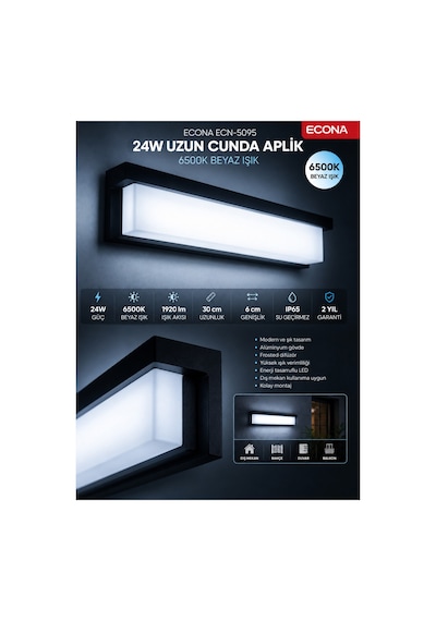 24w Beyaz Uzun Cunda Led Duvar Aplik,modern Şık Dış Mekan Ve İç Mekan Aydınlatma,duvar Lambası,kapı Girişi, Çok Şık Bahçe Duvar Led Aplik,6500k Beyaz 24w Beyaz Uzun Cunda Led Duvar Aplik,modern Şık Dış Mekan Ve İç Mekan Aydınlatma,duvar Lambası,kapı Girişi, Çok Şık Bahçe Duvar Led Aplik,6500k Beyaz