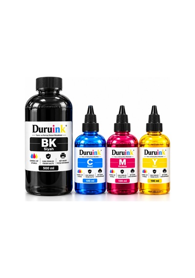Brother Dcp-t220 Uyumlu 500ml Siyah+3x100ml Renkli Mürekkep Dolum Seti