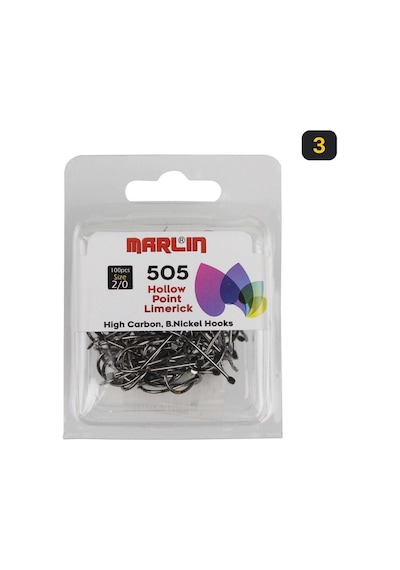 Marlin 505 Siyah Nikel Olta İğnesi 3