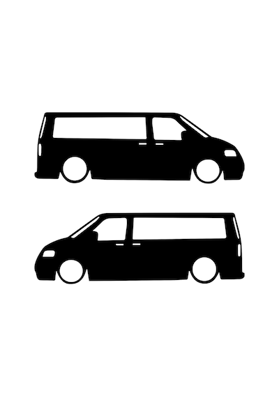 Volkswagen Caravelle Sticker Caravelle Gölge Sticker Araç Sticker