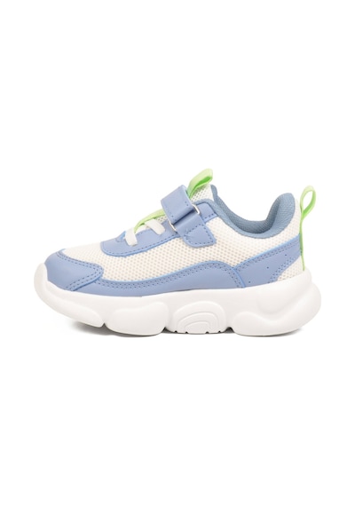 Cool Mavi Fileli Rahat Tabanlı Işıklı Erkek Çocuk Spor Ayakkabı Cırt Cırtlı Sneaker Rory P