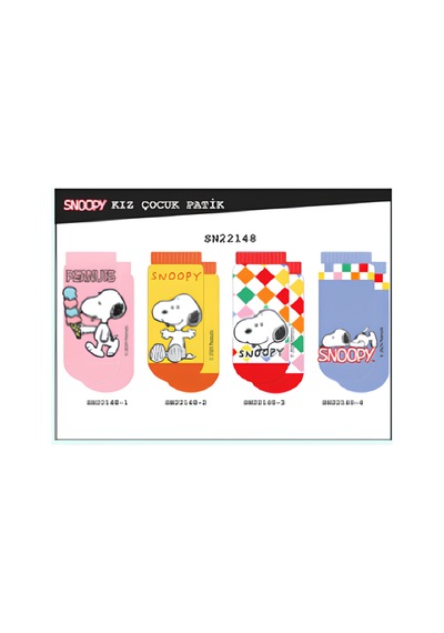 Çimpa Çocuk Snoopy Patik Çorap 22148 Mavı/7yas Mavi