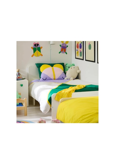 Ikea Grejsımojs Tek Kişilik Nevresim Takımı 150 X 200 Cm Sarı - Yeşil - Beyaz Çok Renkli