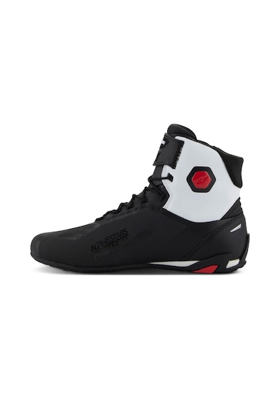 Alpinestars Faster-4 Korumalı Motosiklet Botu Siyah Beyaz Kırmızı
