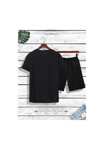 K Taç T-shirt Şort - Siyah Alt Üst Kombin Şort Tişört Takım Baskılı Oversize Bisiklet Yaka Siyah K Taç T-shirt Şort - Siyah Alt Üst Kombin Şort Tişört Takım Baskılı Oversize Bisiklet Yaka Siyah