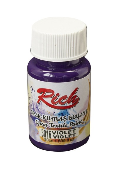 Rich Akrilik Kumaş Boyası 3016 Violet 50 Cc.