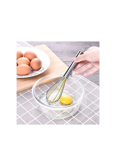 Yenigeldi 1 Adet Renkli Silikon Yapışmaz Çırpıcı Pratik Yumurta Çırpıcı Yemek Pişirmek Için 29 Cm Diğer