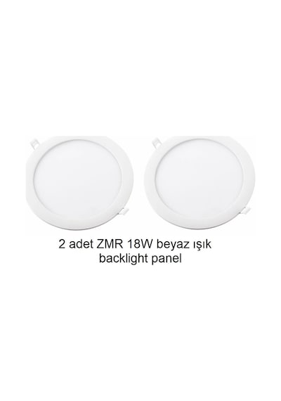 2 Adet Zmr 18w Beyaz Işık Slım Backlıght Panel Armatür Beyaz