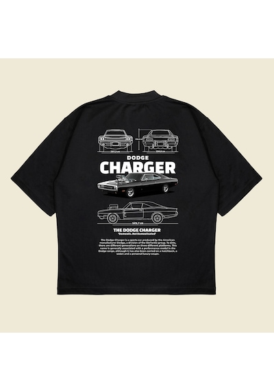 Startmore Dodge Charger Baskılı Oversize Unisex Pamuklu Nefes Alan Kalın Kumaşlı Siyah Startmore Dodge Charger Baskılı Oversize Unisex Pamuklu Nefes Alan Kalın Kumaşlı Siyah