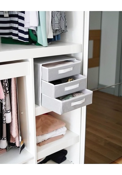 Tr Dolap İçi Kumaş Kaplamalı Mini Çekmece Organizer, Çekmeceli Dolap İçi Düzenleyici, İç Çamaşırı Çorap Diğer