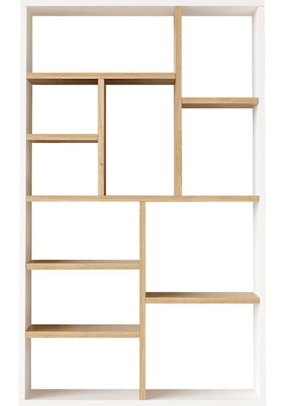 Korrion Kitaplık 124cm Sepet-beyaz Kor1-sw Kahverengi