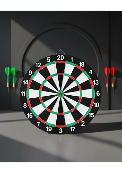 12 İnç Dart Tahtası 4 Dart Oku Dahil