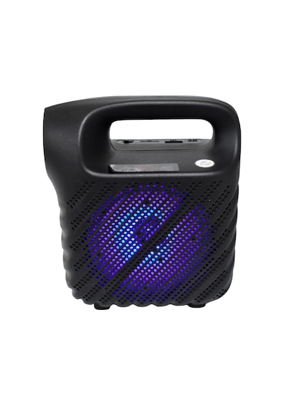 Gts1525 Rgb Işıklı 4 İnç Taşınabilir Bluetooth Hoparlör Fm Radyo Parti Hoparlörü Acil Durum Feneri