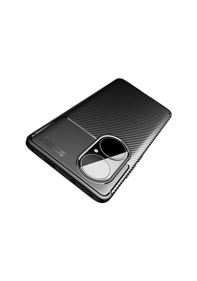 Zore Huawei P50 Pro Kılıf Msra Negro Silikon Kapak - Siyah Siyah