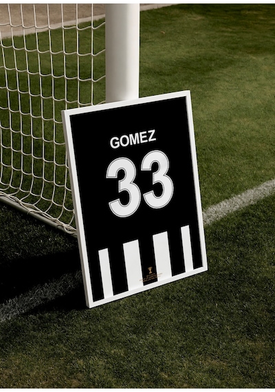 M.gomez 33 Poster Tablo Beyaz Çerçeveli