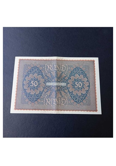 1919 Berlin 50 Mark Ca/çil Eski Yabancı Kağıt Para