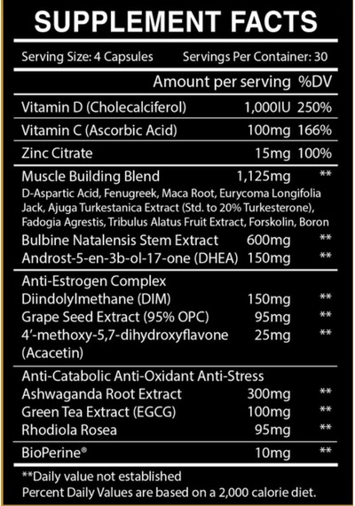Centurion Labz Uprising Testosterone Testo Booster 120 Kapsül