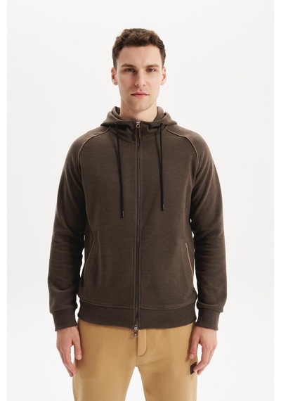 AR-MA Arma Erkek Örme Fleto Cepli Kapüşonlu Selanik Sweatshirt Regular Fit, Pamuk Polyester K30324698402 Kahverengi AR-MA Arma Erkek Örme Fleto Cepli Kapüşonlu Selanik Sweatshirt Regular Fit, Pamuk Polyester K30324698402 Kahverengi