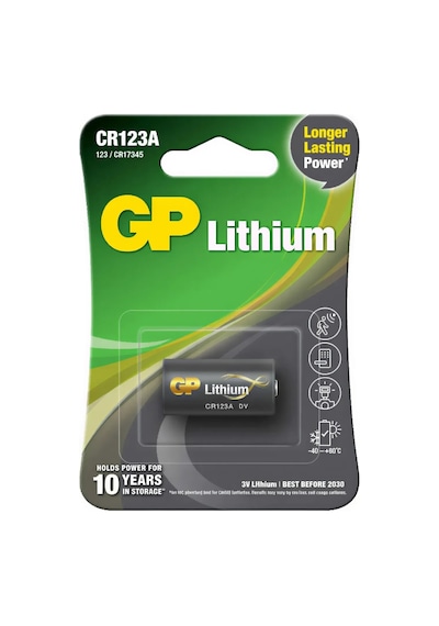 Gp Cr123a 3v Lityum Fotoğraf Makinesi Pili Tekli