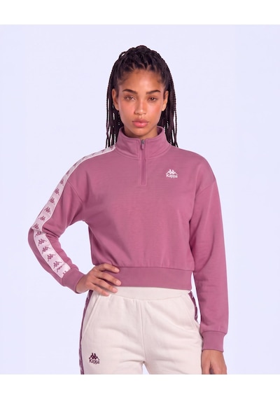 Kappa 222 Banda Mines Kadın Mor Viyole Regular Sweatshirt