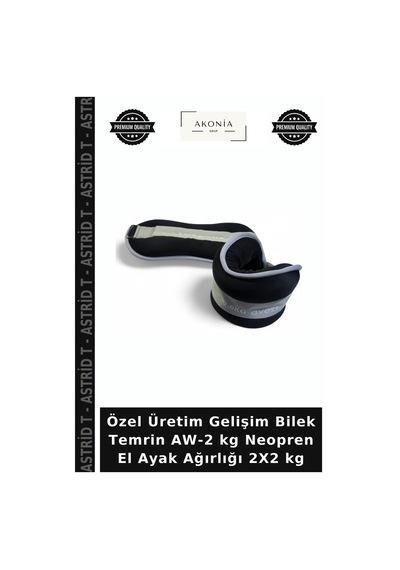 Özel Üretim Gelişim Bilek Temrin Aw-2 Kg Neopren El Ayak Ağırlığı 2x2 Kg Belirtilmemiş