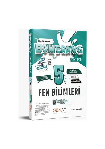 Günay Yayıncılık 5. Sınıf Bumerang Fen Bilimleri Etkinlikli