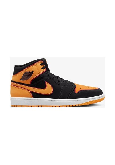 Nike Air Jordan 1 Mid Se Erkek Sneaker Siyah Turuncu Siyah Turuncu