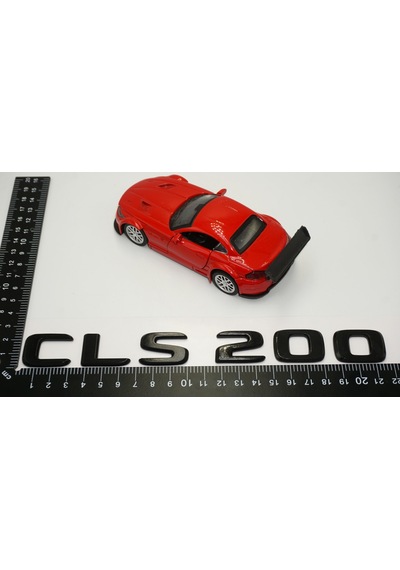 CLS 200 Bagaj Parlak Siyah ABS 3M 3D Yazı Logo