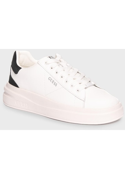 Guess Kadın Ayakkabı Fljelb Lea12 Whblk Siyah-beyaz Siyah - Beyaz