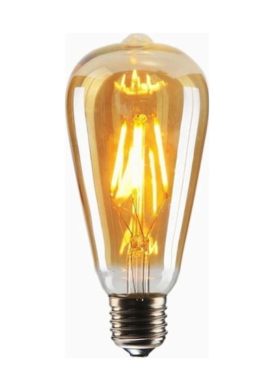 Armut Tipi Ampül Flemanlı Tasarruflu St64 4w Led Rustik Dekoratif