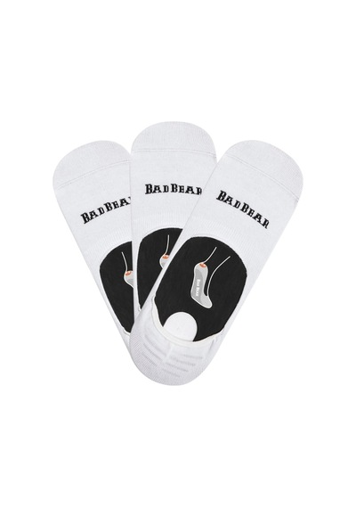 Bad Bear Core Zero Beyaz 3'lü Unisex Babet Çorap