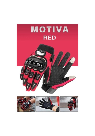 Forestia Motosiklet Eldiveni & 3 Mevsim Korumalı & Dayanıklı Yapı Elastik Kumaş & Tam Parmak Motor Eldiveni
