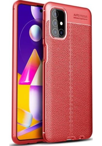 Galaxy M51 Kilif Deri Görünümlü Kamera Korumali Silikon Kilif 467051125