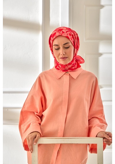 Silk Home Velora Eşarp 161001-36 Narçiçeği, Pudra, Mor