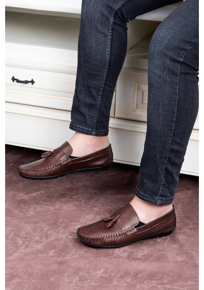 Noble Hakiki Deri Erkek Günlük Ayakkabı, Rok Loafer Ayakkabı