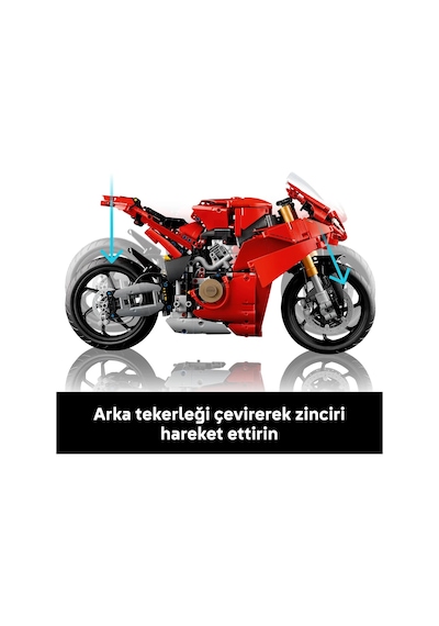 LEGO® Technic Ducati Panigale V4 S Motosiklet 42202 - Yetişkinler için İnşa Edilebilen Yaratıcı Model Yapım Seti (1603 Parça)