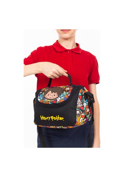 Necati Çanta Harry Potter Lisanslı Renkli Beslenme Çantası Siyah