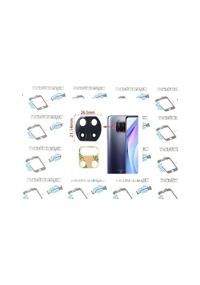 Xiaomi Uyumlu Mi 10T Lite 5G Arka Kamera Camı Lens Yapışkanlı (275869833)