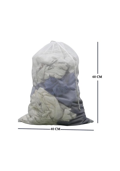 Büzgülü Çamaşır Yıkama Filesi 2'li Set 40x60 Cm Dayanıklı Koruyucu Çamaşır Torbası Tr Diğer