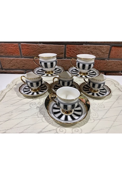 Porseln 6 Kişilik Fincan Takımı