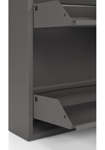 Ceha Tablalı 4'lü Metal Ayakkabılık - Füme K.AYK-2.4/AC/P 7979