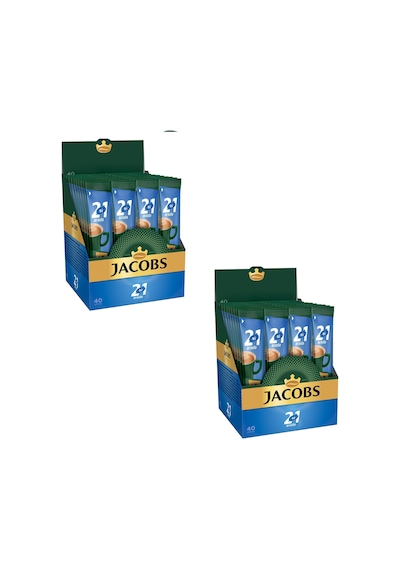 Jacobs 2'si 1 Arada Karışım Kahve 80 Adet 40'lı Kutu x 2