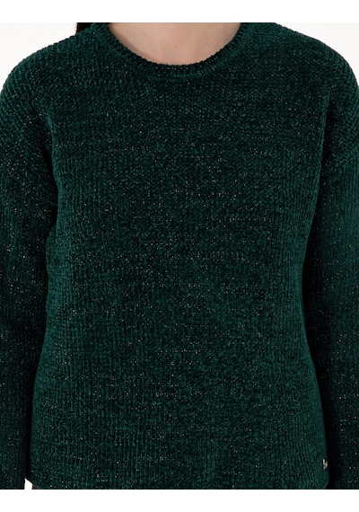 Pierre Cardin Kadın Koyu Yeşil Kazak /triko 50290610-vr079 Koyu Yeşil