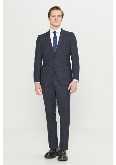 Premıum Altınyıldız Erkek Lacı Yünlü Slim Fit Dar Kesim Mono Yaka Torba Cepli Desenli Esnek Takım Elbise Premıum Altınyıldız Erkek Lacı Yünlü Slim Fit Dar Kesim Mono Yaka Torba Cepli Desenli Esnek Takım Elbise