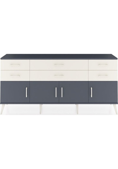 Arges Konsol 2 Raflı 6 Çekmeceli 4 Kapaklı 176x30x83 Antrasit-antrasit/aytaşı Antrasit/aytaşı Arges Konsol 2 Raflı 6 Çekmeceli 4 Kapaklı 176x30x83 Antrasit-antrasit/aytaşı Antrasit/aytaşı